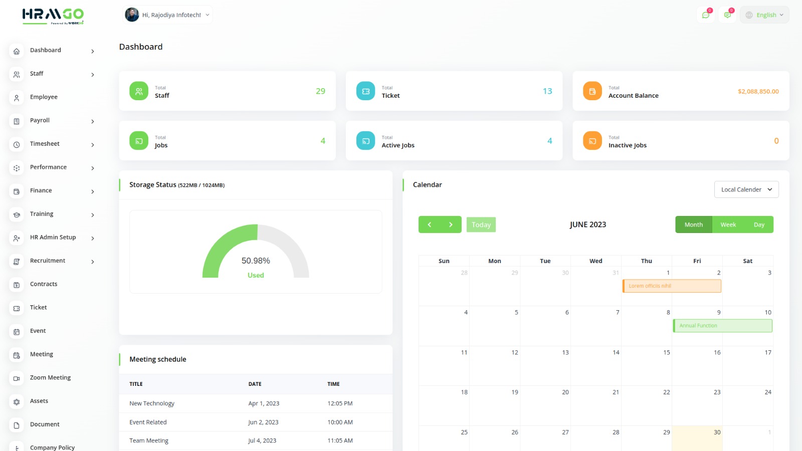 HRMSPoint Dashboard